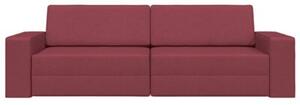 Sofa bed czerwone wino 245 x 78 x 77 cm aksamit