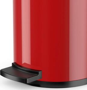 Hailo Kosz na śmieci z pedałem Design, rozmiar S, 4 L, czerwony