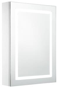 Szafka łazienkowa z lustrem i LED, 50 x 13 x 70 cm