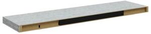 Półki ścienne, 4 szt., szarość betonu, 90x23,5x3,8 cm, mdf