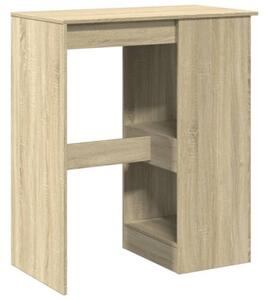Stolik barowy z przegródkami, dąb sonoma, 90x47,5x103,5 cm