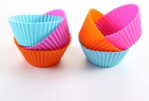 Silikonowe foremki do muffinek babeczek na muffinki babeczki 5cm 6 sztuk multikolor