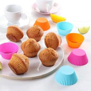 Silikonowe foremki do muffinek babeczek na muffinki babeczki 5cm 6 sztuk multikolor