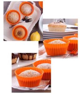Silikonowe foremki do muffinek babeczek na muffinki babeczki 5cm 6 sztuk multikolor