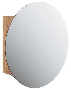 Szafka łazienkowa z lustrem i LED, dąb, 47x47x17,5 cm