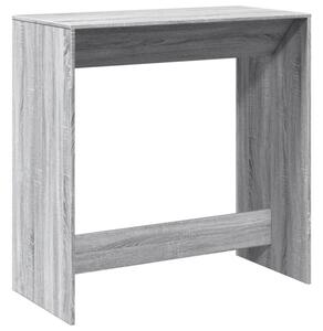Stolik barowy, szary dąb sonoma, 102x50x103,5 cm