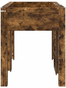 Łóżko piętrowe dla dzieci dąb wędzony 75 x 190 cm