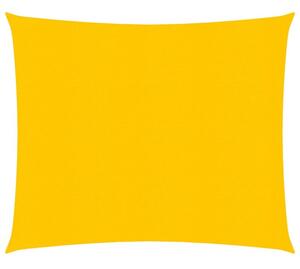 Żagiel przeciwsłoneczny, 160 g/m², żółty, 4x4 m, hdpe
