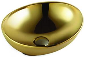 Mexen Elza umywalka nablatowa 40 x 33 cm, złota - 21014088