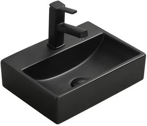 Mexen Mini umywalka nablatowa 40 x 30 cm, czarna mat - 21094085