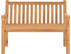 Ławka ogrodowa, 114 cm, lite drewno tekowe