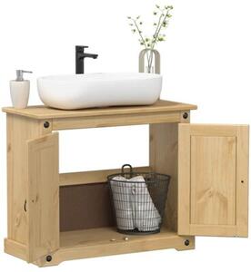 Szafka pod umywalkę corona, 73x33x60 cm, lite drewno sosnowe