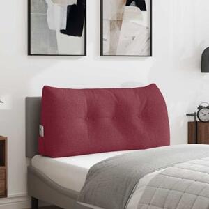 Ergonomiczna poduszka na plecy w kolorze czerwonego wina z aksamitnej tkaniny