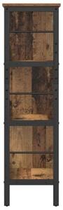 Półka na książki stare drewno 82 x 32 x 112 cm