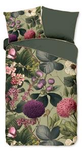 Pościel jednoosobowa z satyny bawełnianej w kolorze khaki 140x220 cm Onaz – Descanso