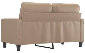 Sofa, 2-osobowa kolor cappuccino, 120 cm, sztuczna skÃ³ra
