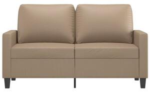 Sofa, 2-osobowa kolor cappuccino, 120 cm, sztuczna skÃ³ra
