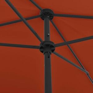 Parasol plażowy, terakota, 200x125 cm
