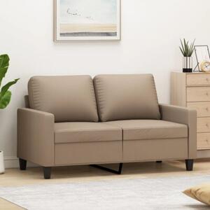 Sofa, 2-osobowa kolor cappuccino, 120 cm, sztuczna skÃ³ra