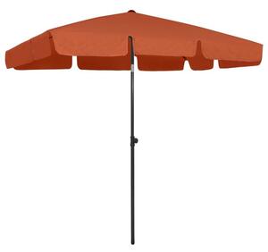 Parasol plażowy, terakota, 200x125 cm