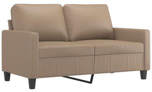 Sofa, 2-osobowa kolor cappuccino, 120 cm, sztuczna skÃ³ra