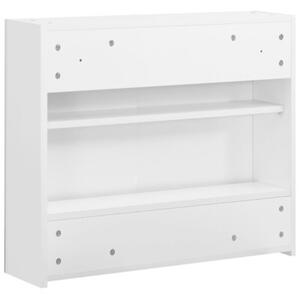 Szafka łazienkowa z lustrem, biała, 80x15x60 cm, mdf