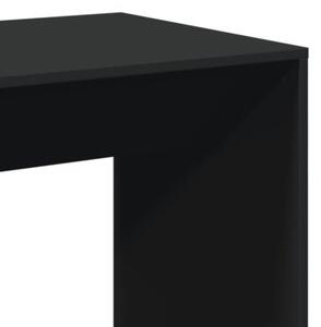 Stolik barowy, czarny, 51x50x103,5 cm, materiał drewnopochodny