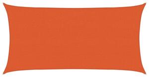 Żagiel przeciwsłoneczny, 160 g/m², pomarańcz, 2,5x4,5 m, hdpe