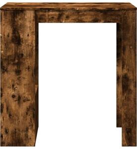 Stolik barowy z przegrodami, przydymiony dąb, 102x50x103,5 cm