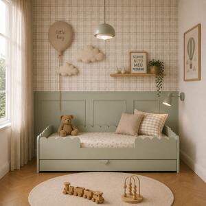 Łóżko dziecięce Montessori 80x160 z szufladą – Sage
