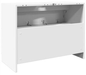 Szafka pod umywalkę, biała 78x37x59 cm, materiał drewnopochodny