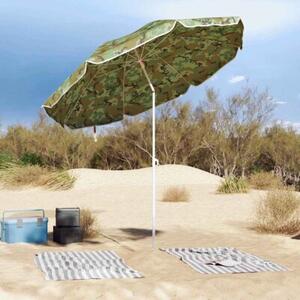 Parasol plażowy moro 263 x 263 x 272 cm poliester i metal