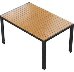 Stó ogrodowy SS-140FZ, aluminiowy, 140 x 90 x 75 cm, czarny