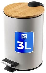 Kosz łazienkowy Linter beżowy, 3L