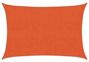 Żagiel przeciwsłoneczny, 160 g/m², pomarańcz, 2,5x3,5 m, hdpe