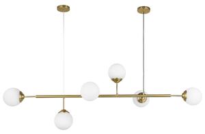 NOWOCZESNA LAMPA WISZĄCA SZCZOTKOWANE ZŁOTO FINO W6