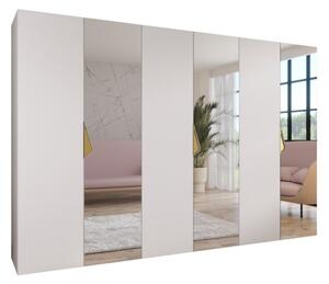 Szafa uchylna otwierana Sandi 2 300 (3x100) wys. 202 cm biaÅy + u. zÅoty