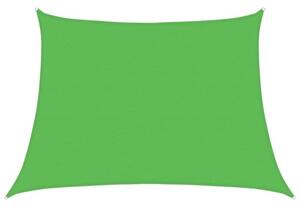 Żagiel przeciwsłoneczny, 160 g/m², jasnozielony, 4/5x3 m, hdpe