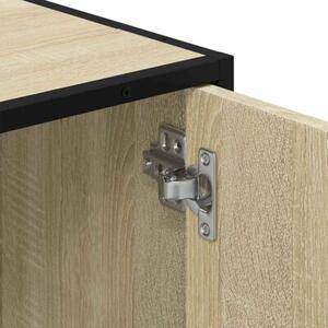 Szafka pod umywalkę łazienkową sonoma oak 90x33x60 cm drewno klejone