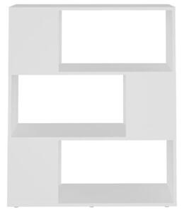 Regał na książki, biały, 80x24x94 cm, materiał drewnopochodny