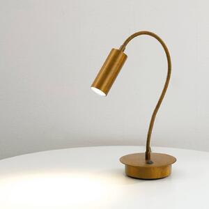 Cremasco Lampa stołowa 7538, brązowy / mosiężny, salon / jadalnia, mosiądz, nowoczesny