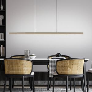 Paul Neuhaus Lampa wisząca Adriana, możliwość ściemniania, brązowy / mosiężny, salon / jadalnia, aluminium, nowoczesny