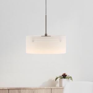 Paul Neuhaus Lampa wisząca Marika, możliwość ściemniania, kremowy / amber, salon / jadalnia, szkło, nowoczesny