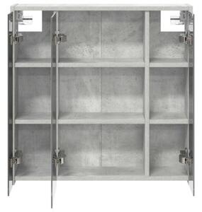 Szafka z lustrem do łazienki betonowy szary 63,5 x 16 x 62,5 cm