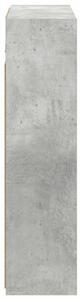 Szafka z lustrem do łazienki betonowy szary 63,5 x 16 x 62,5 cm