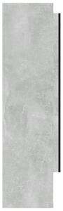 Szafka łazienkowa z lustrem, 80x15x60 cm, mdf, szarość betonu