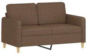 Sofa 2-osobowa, brÄ zowa, 120 cm, tapicerowana tkaninÄ