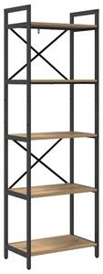 Półka na książki dąb rzemieślniczy 56 x 34 x 171 cm