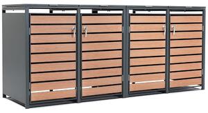 Obudowa na 4 kosze na śmieci 120l lub 240l Bremen CoverTech