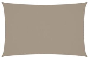 Prostokątny żagiel ogrodowy, tkanina oxford, 4x7 m, taupe